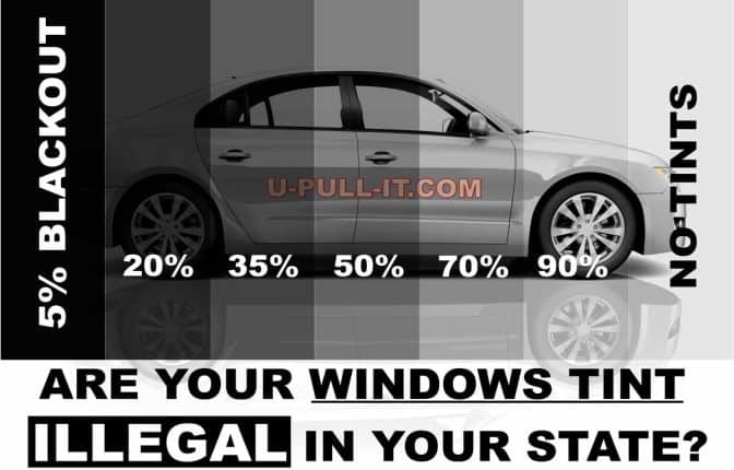 States where car window tint is illegal