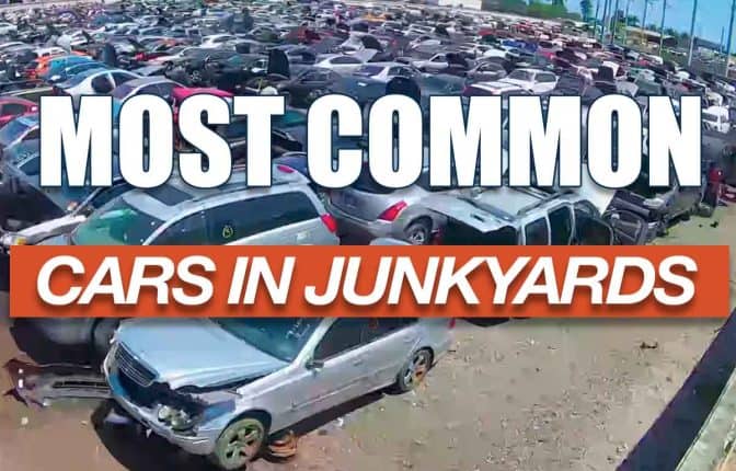 The Most Common Cars found in Salvage yards