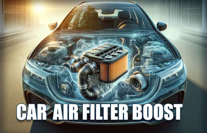 CAR ENGINE AIR FILTER PERFORMANCE BOOST