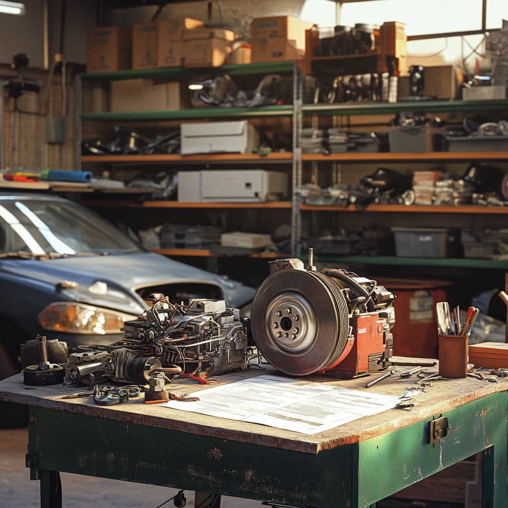 Replacing a damaged alternator with one from a junkyard