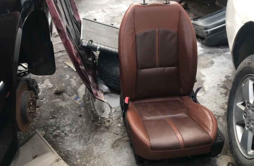 Almost new car seat from the junkyard