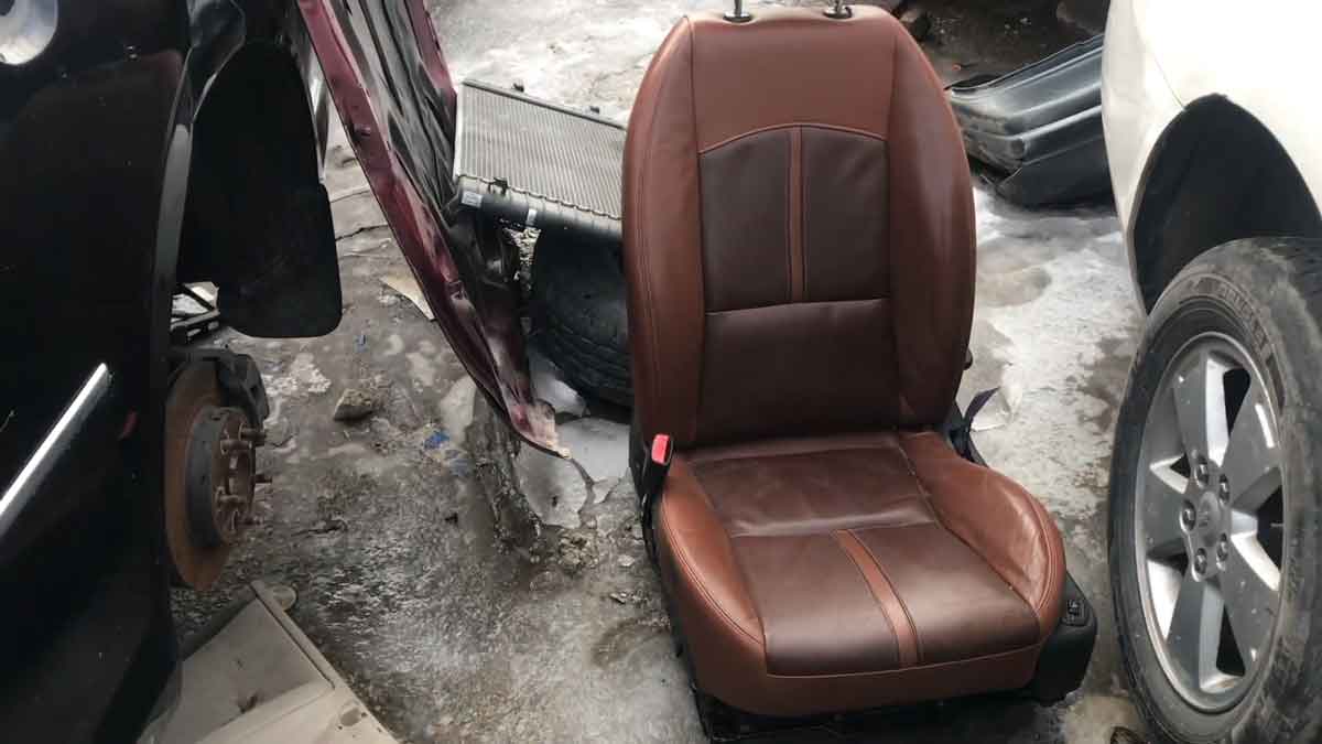 Almost new car seat from the junkyard