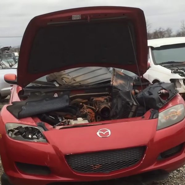 Find used car hoods at the local junkyard