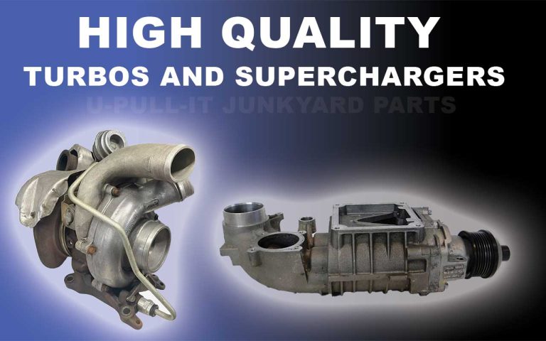 Buy turbos and superchargers from local junkyards