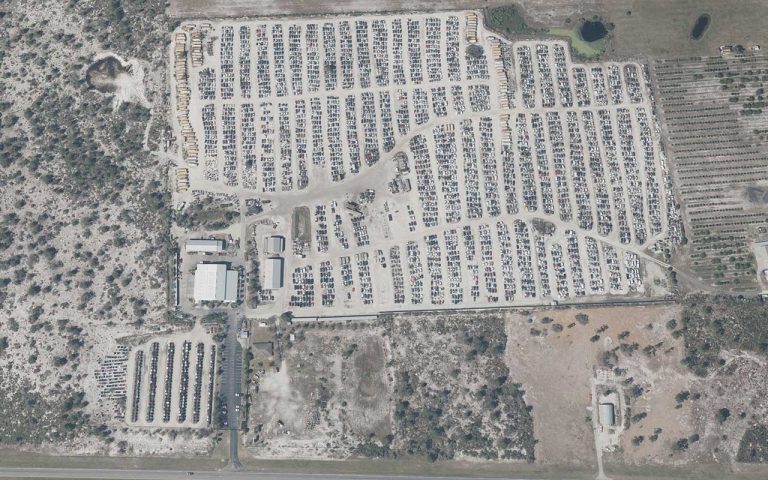 Aerial View Of Ole South Auto Salvage at 480 US 27 NORTH Venus FL 33960 768x480