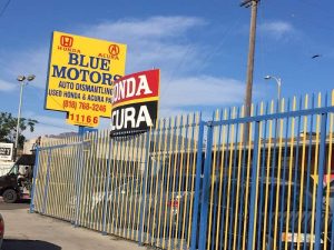 BLUE MOTORS AUTO DISMANTLINGHONDA ACURA at 11166 Tuxford St Sun Valley CA 91352 1 300x225