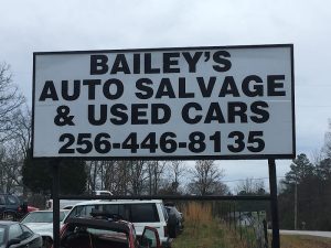 Baileyaposs Auto Salvage Used Cars at 5830 Lagrange Rd Leighton AL 35646 300x225