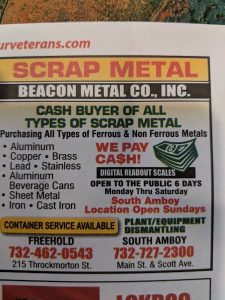 Beacon Scrap Metal Co Inc at 215 Throckmorton St Freehold NJ 07728 1 2 225x300