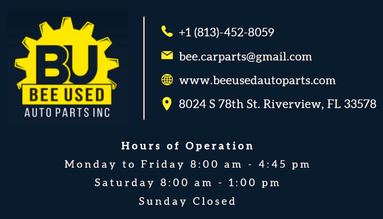 Bee Used Auto Parts at 8024 S 78th St Riverview FL 33578 4 768x439