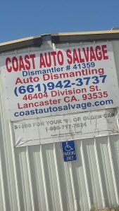 Coast Auto Salvage at 46404 Division St Lancaster CA 93535 1 2 169x300