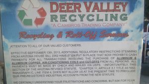 Deer Valley Recycling LLC at 2333 W Deer Valley Rd Phoenix AZ 85027 300x169