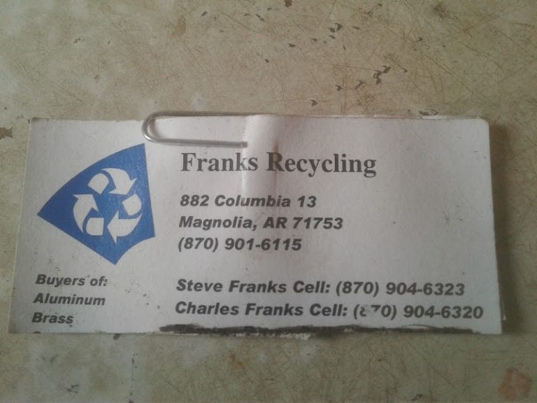 Franks Recycling at 14200 14938 US 371 Taylor AR 71861 1 2 768x576