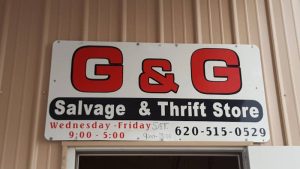 GG Salvage Thrift Store at 1875 US 75 Caney KS 67333 1 300x169