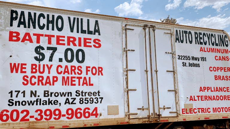 Pancho Villa Scrap Metal And Used Auto Parts at 171 Brown St Snowflake AZ 85937 3 768x432