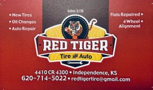 Red Tiger Tire Auto Inc at 4410 Co Rd 4300 Independence KS 67301 1 2 300x177