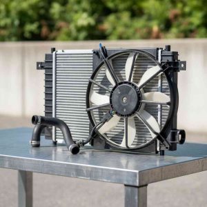 A Look at Used Radiators and Cooling Systems at a Junkyard