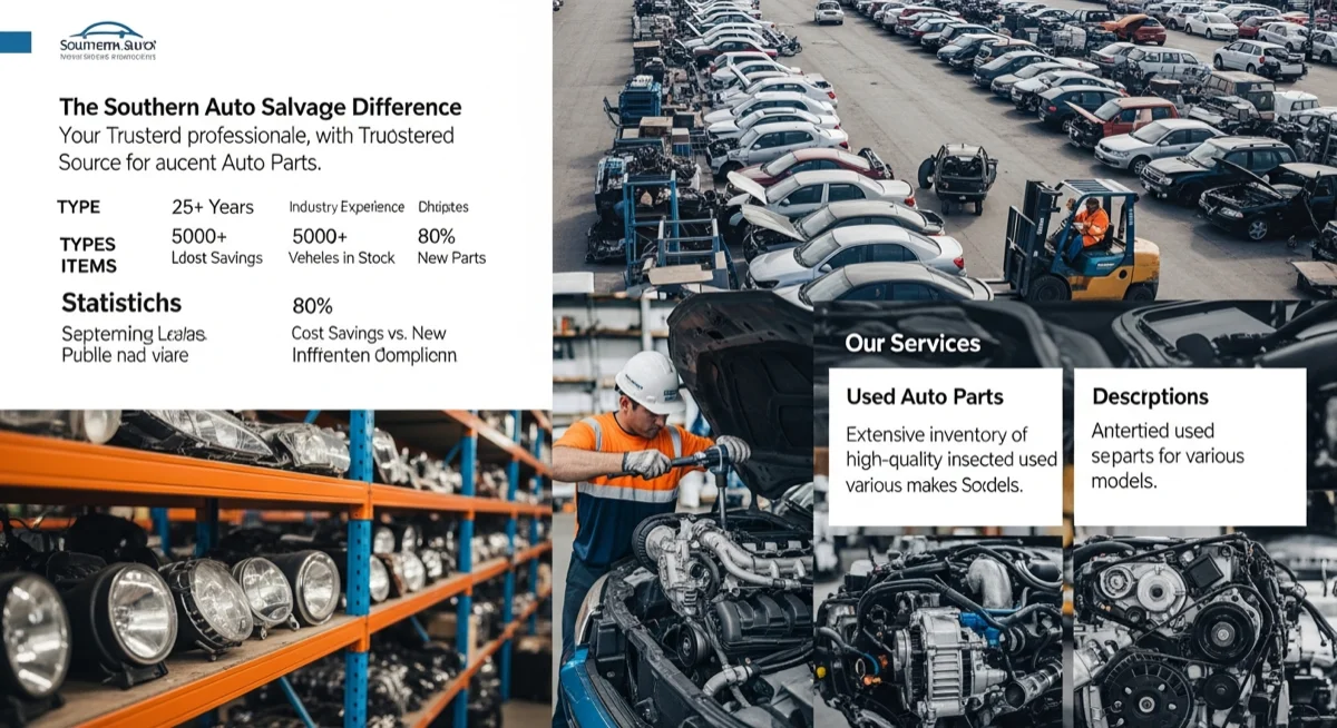 Southern Auto Salvage 4 Create a professional infographic about