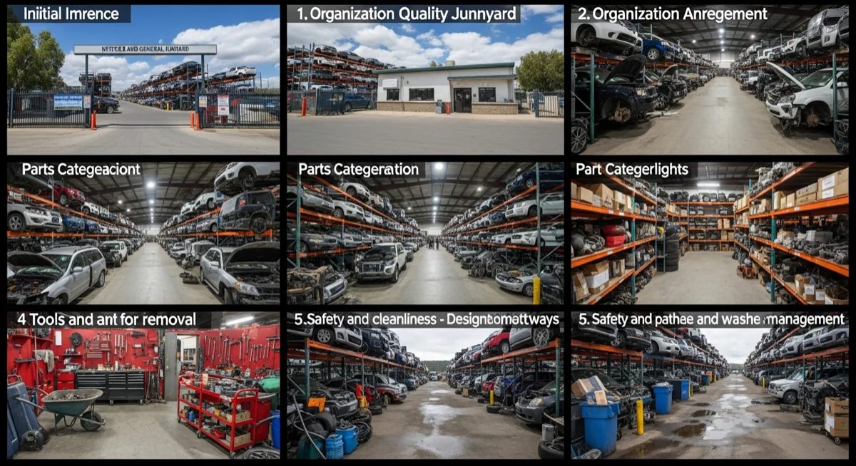 U-Pull And Pay Orlando FL 3 Step-by-step visual showing how to identify quality junkyard at a junkyard