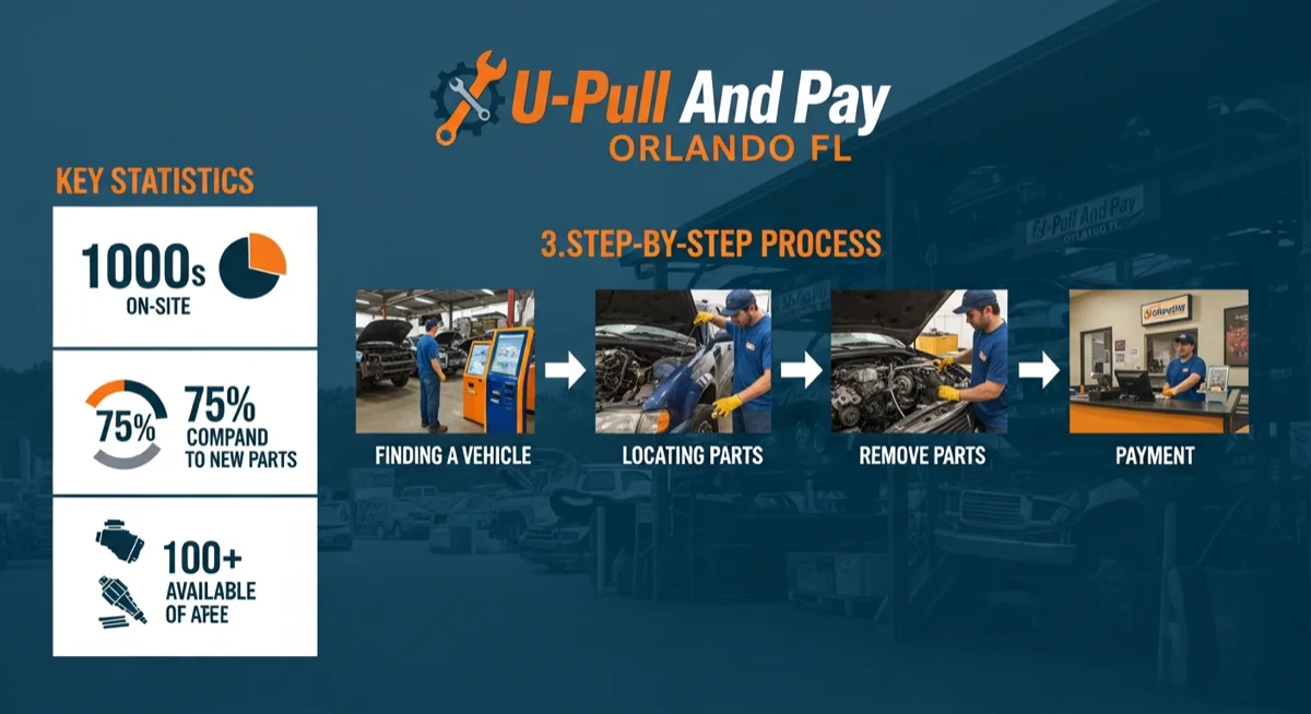 U-Pull And Pay Orlando FL 5 Create a professional infographic about